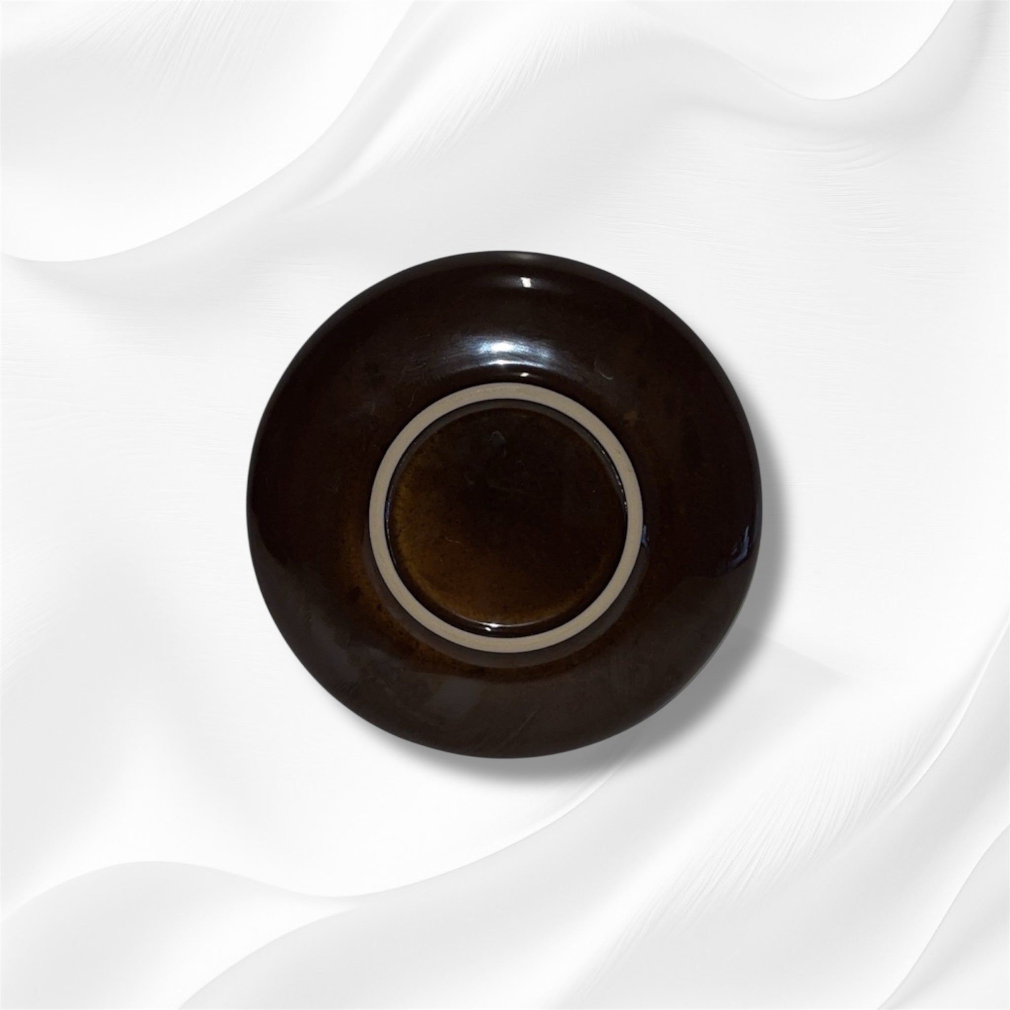 Chocolate Brown Stoneware Dessert Plate