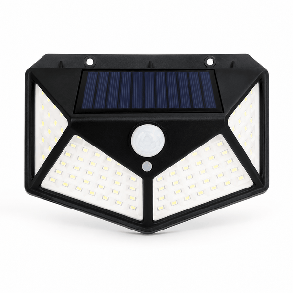 Lampe Solaire Extérieure Détecteur de Mouvement 270° LED Noire
