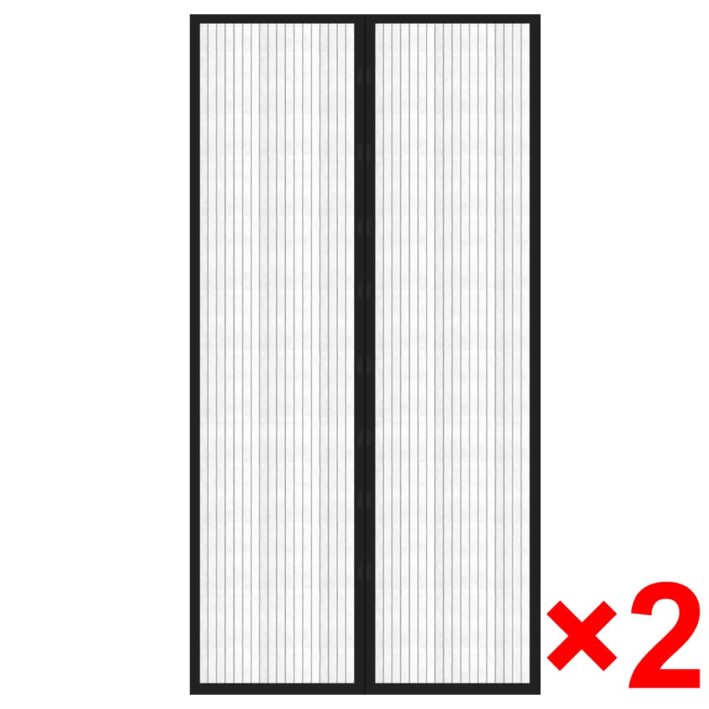 Magnetic Mosquito Net for Doors – Insect Screen Curtains, Set of 2
