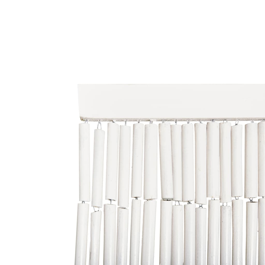 Rideau de Porte en Bambou avec Motif – Moustiquaire Naturelle et Décorative
