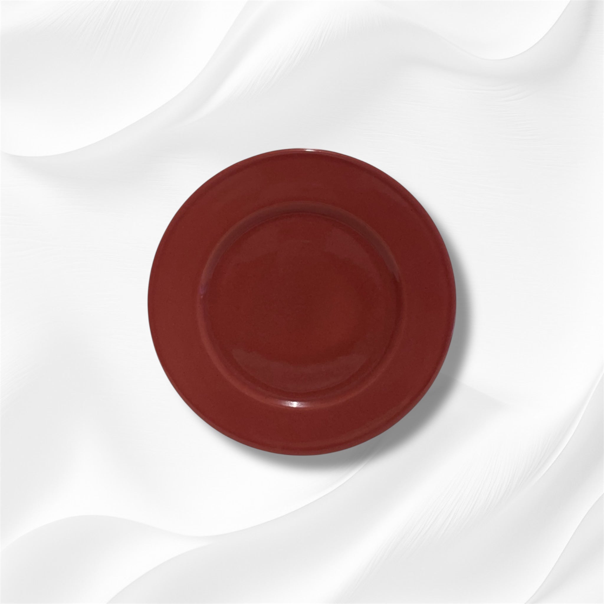 Assiette Dessert Grès Rouge Cerise