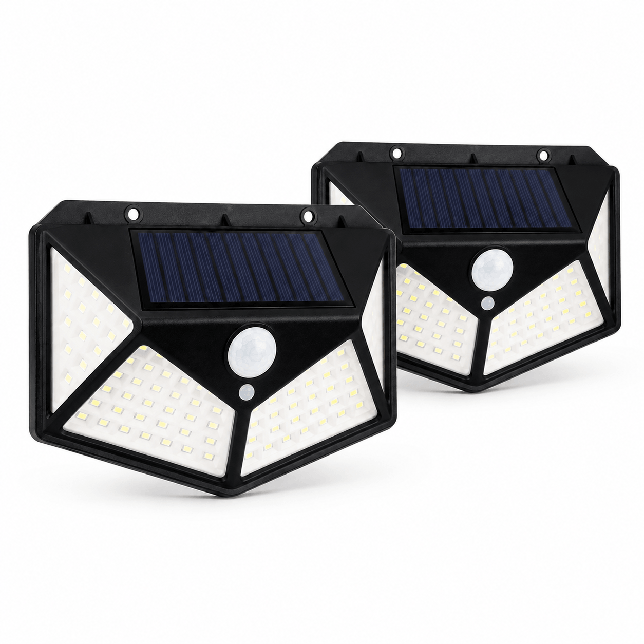 Lampe Solaire Extérieure Détecteur de Mouvement 270° LED Noire