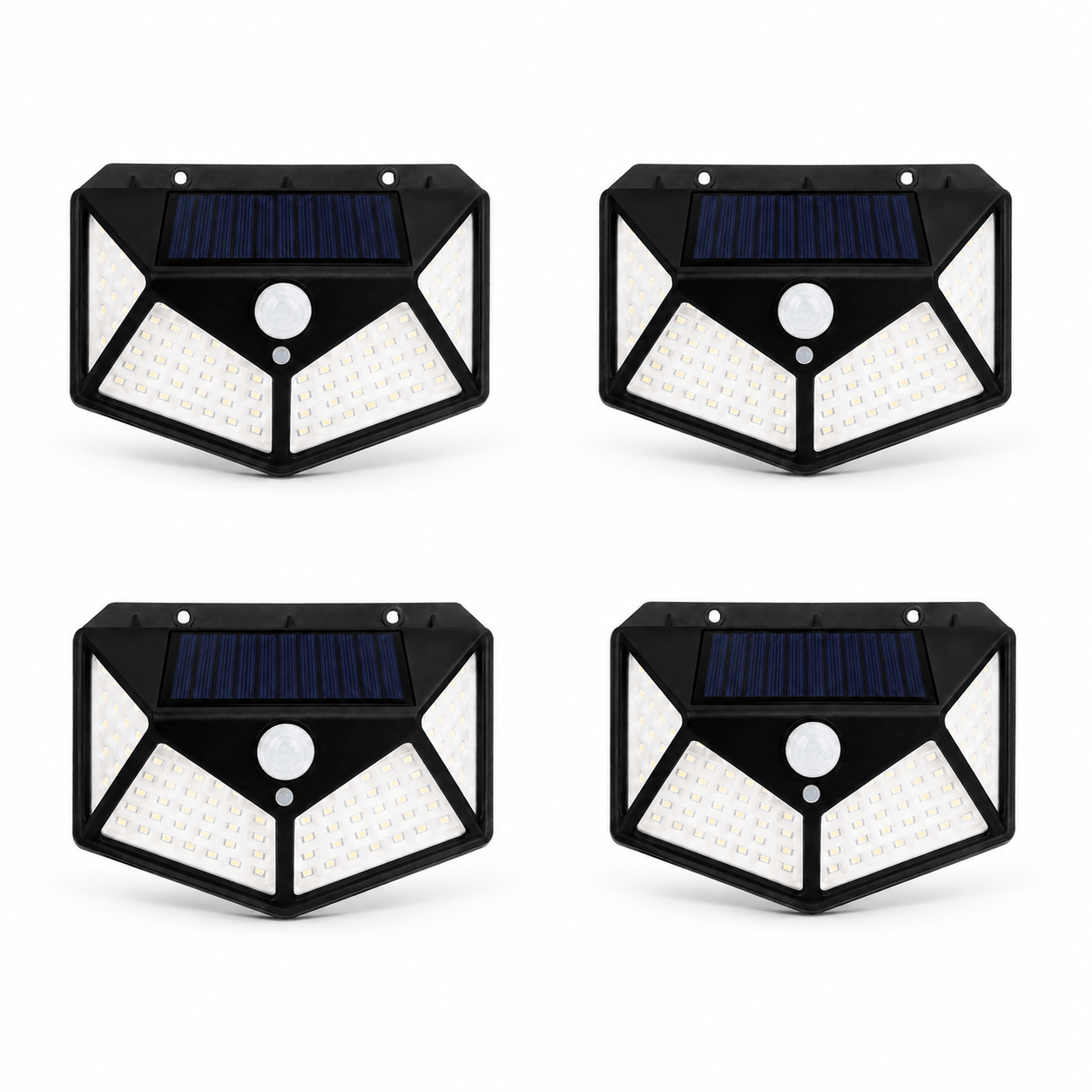 Lampe Solaire Extérieure Détecteur de Mouvement 270° LED Noire
