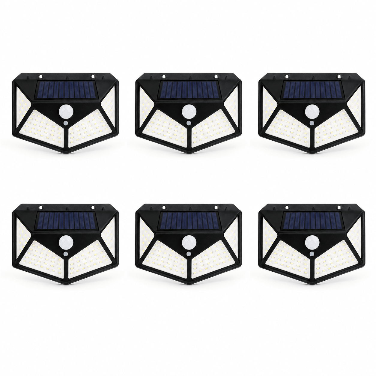 Lampe Solaire Extérieure Détecteur de Mouvement 270° LED Noire
