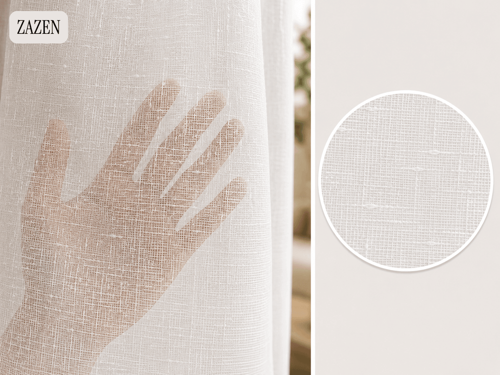 Lot de 2 rideaux voilages blancs 140x240 cm à oeillets transparents