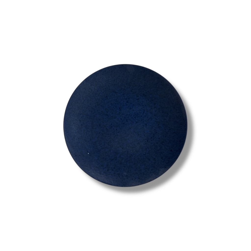 Assiette En Céramique Grès Bleu Marine Foncé Effet Mat Design Moderne Style Contemporain