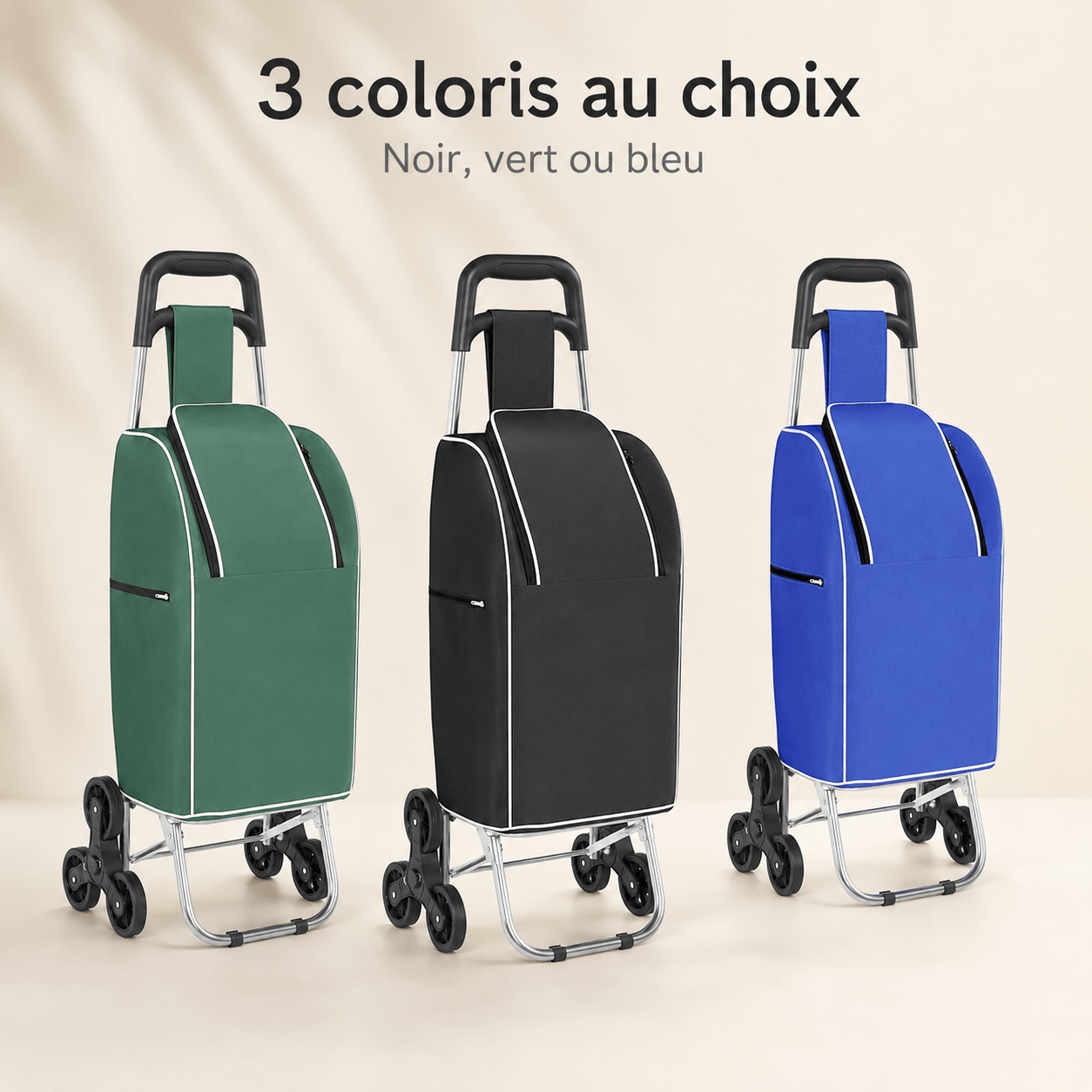 Foldable Aluminum Shopping Trolley Waterproof 30kg