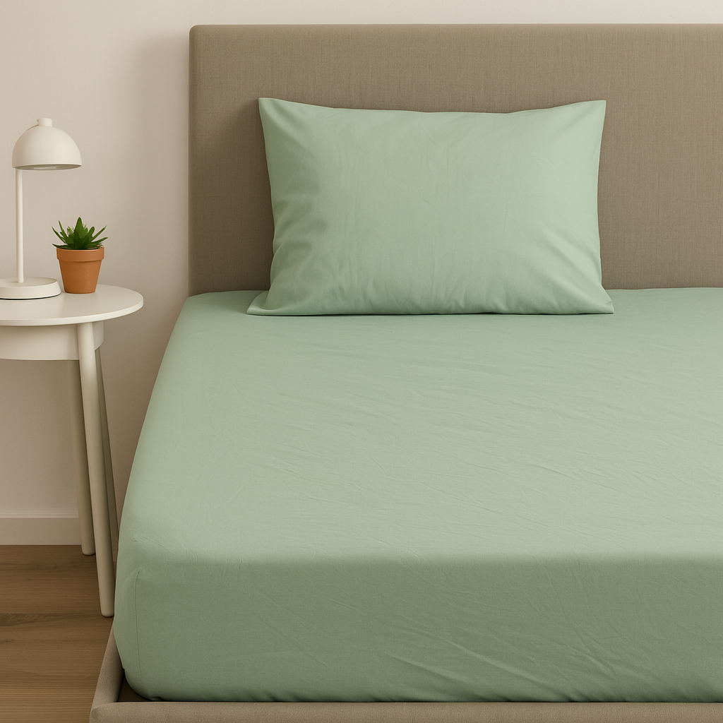 Drap Housse 160x200 en Coton Percale 300 Fils