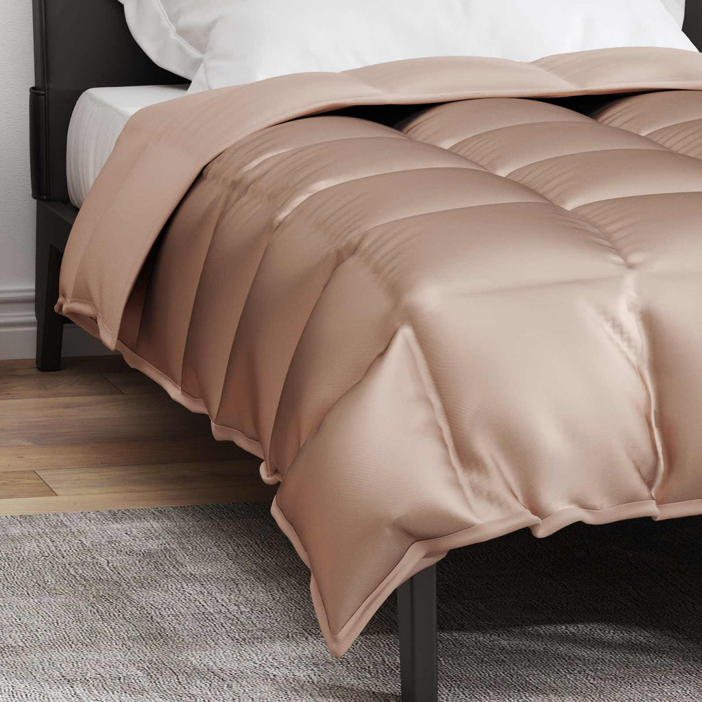 Duvet d'Hiver Satin Doré | Couette Luxe Matelassée & Douceur
