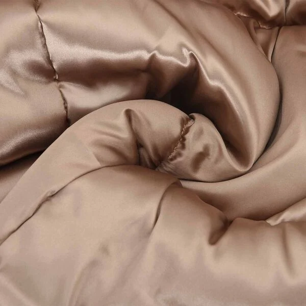 Duvet d'Hiver Satin Doré | Couette Luxe Matelassée & Douceur