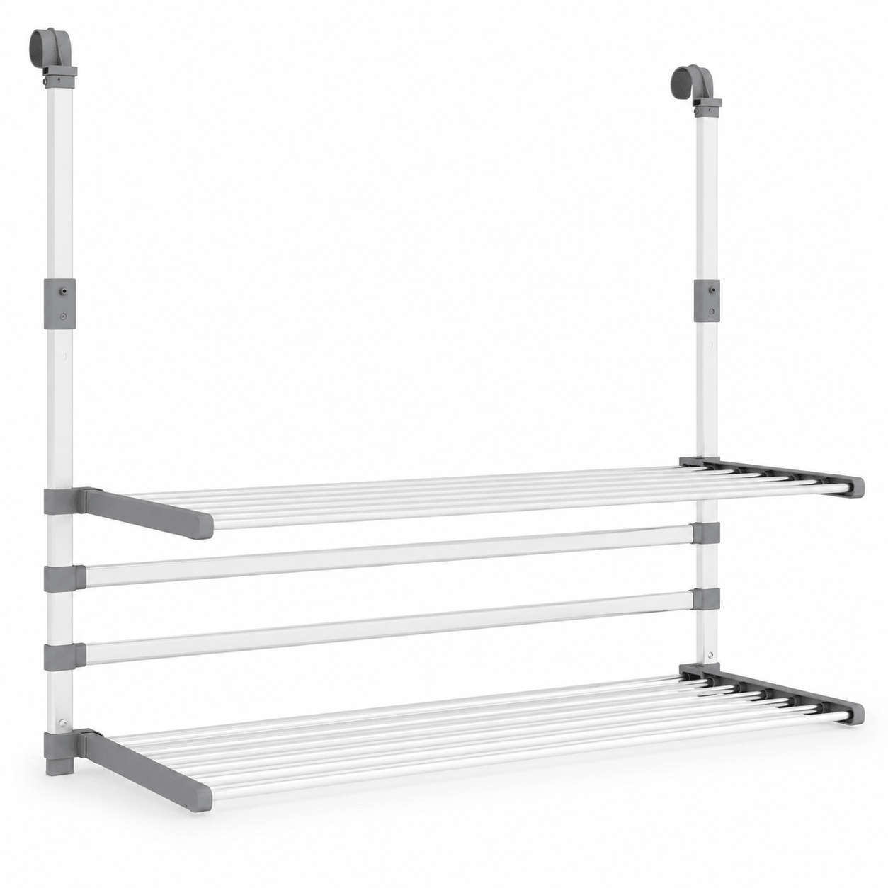 Étendoir à Linge pour Balcon Aluminium Rétractable Pliable