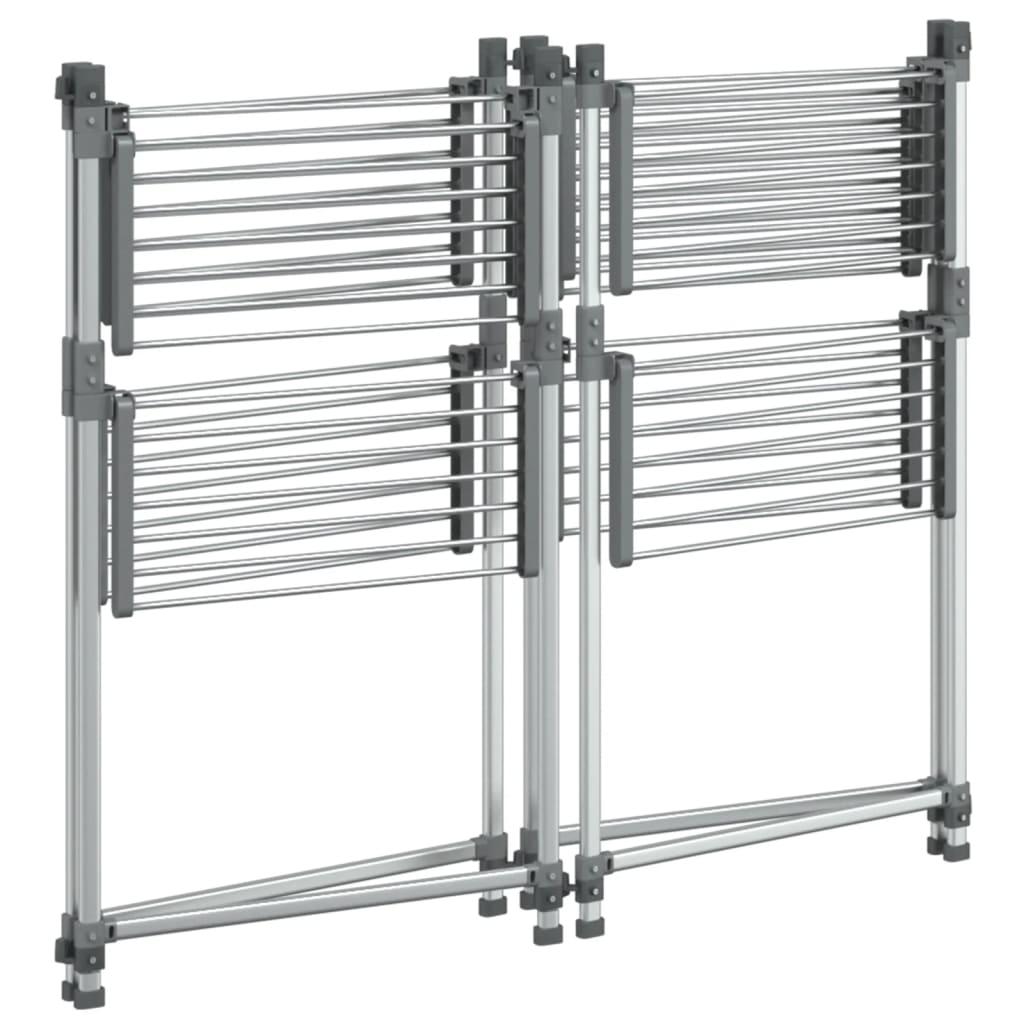 Étendoir à Linge Grand Format Aluminium 107x107x120cm, 33m de Suspension
