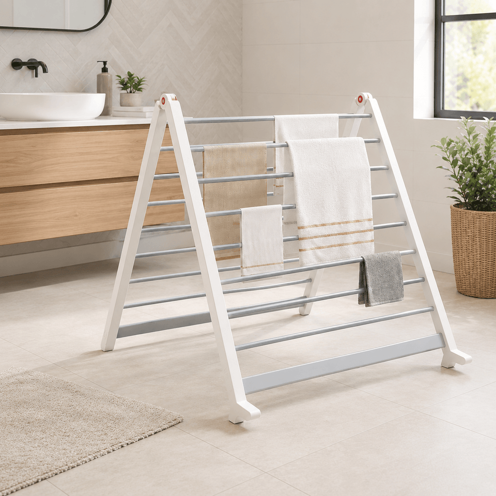 Étendoir à Linge pour Baignoire Extensible Aluminium