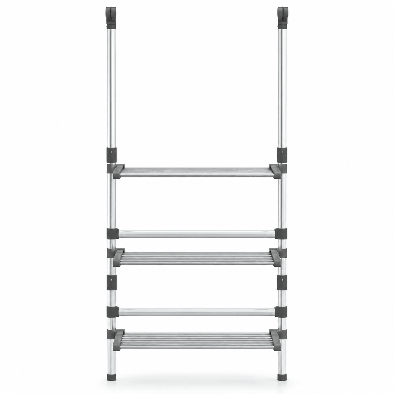 Étendoir à Linge Suspendu Aluminium Hauteur Réglable Pliable