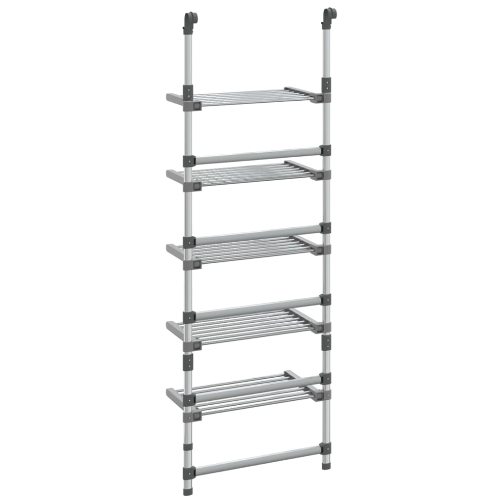 Étendoir à Linge Suspendu Aluminium Hauteur Réglable Pliable