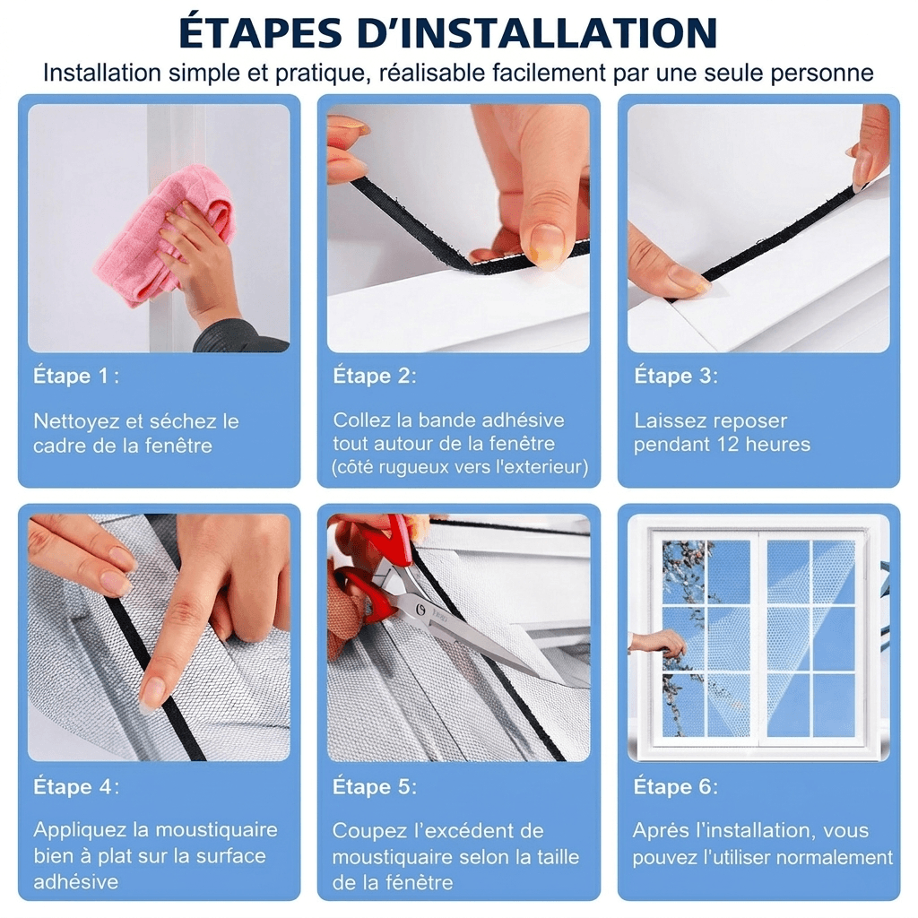 No-Drill Window Screen – Customizable Mesh