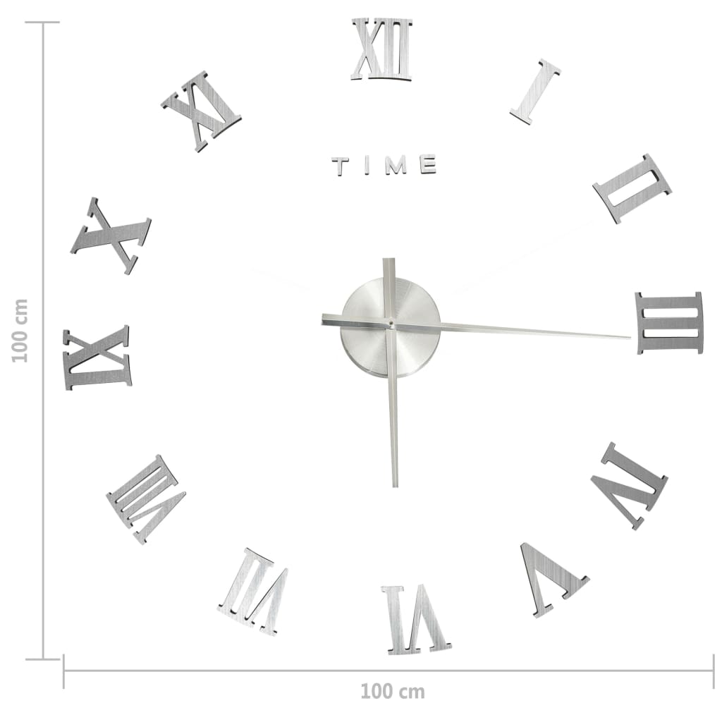 Horloge murale 3D XXL 100 cm - Design moderne