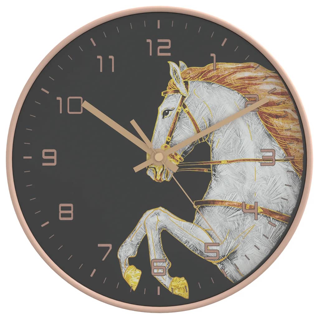 Horloge murale silencieuse 29,5 cm - Design verre et polystyrène