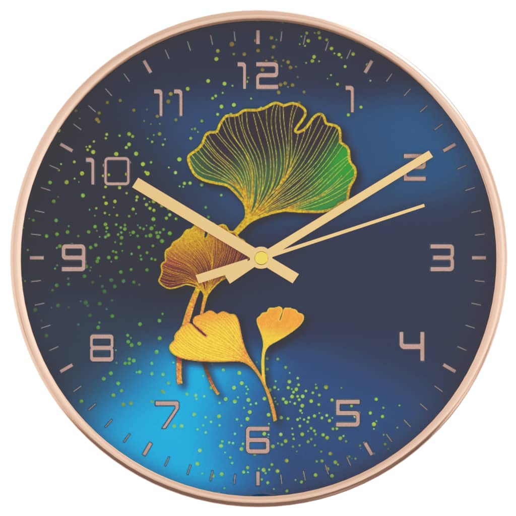 Horloge murale silencieuse 29,5 cm - Design verre et polystyrène