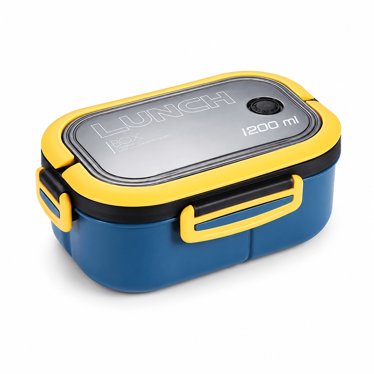 Lunch Box Bento 1200ml avec Couverts - Boîte Repas Compartimentée Micro-Ondes