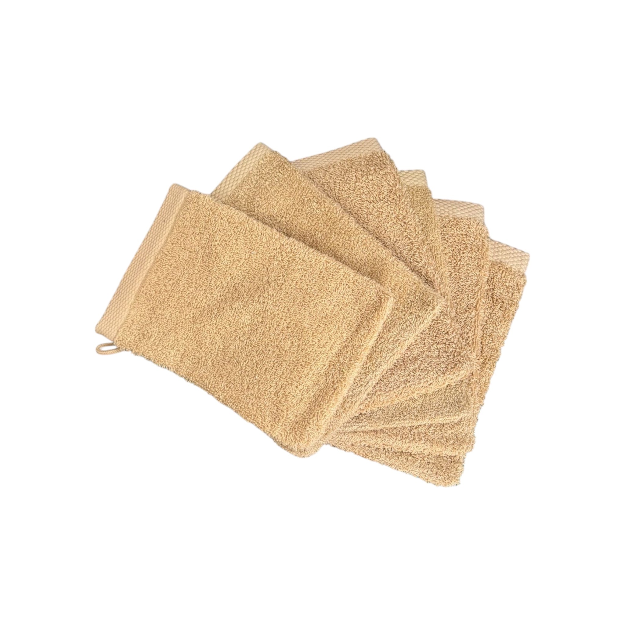 Lot De 6 Gants De Toilette En Coton Portugais 19×16cm