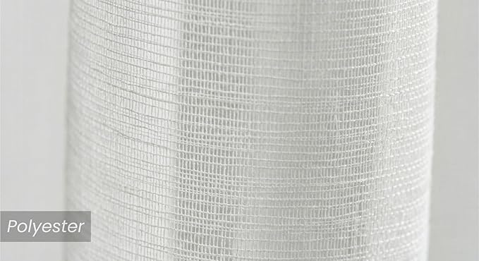 Lot de 2 voilages blancs brodés 140x240 cm à oeillets finition festonnée