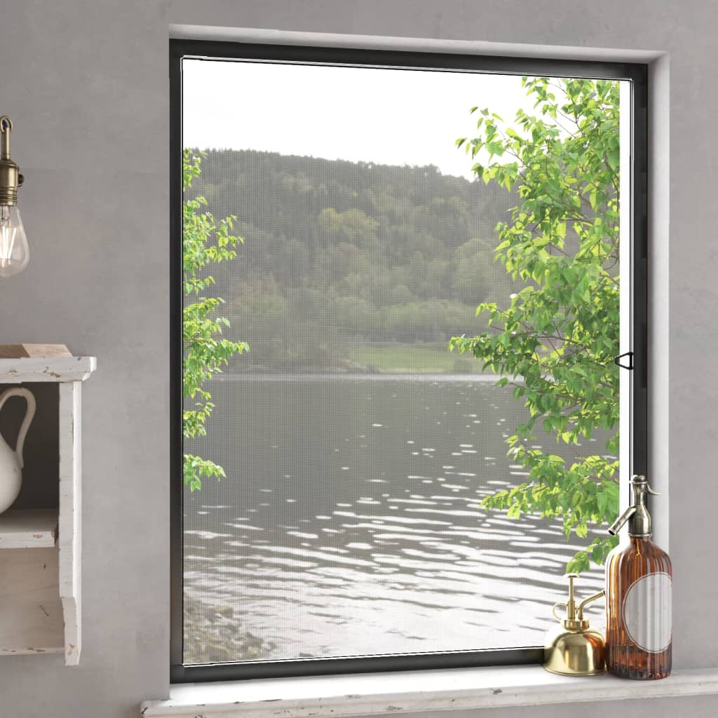 Window screen - Adjustable aluminum frame without drilling