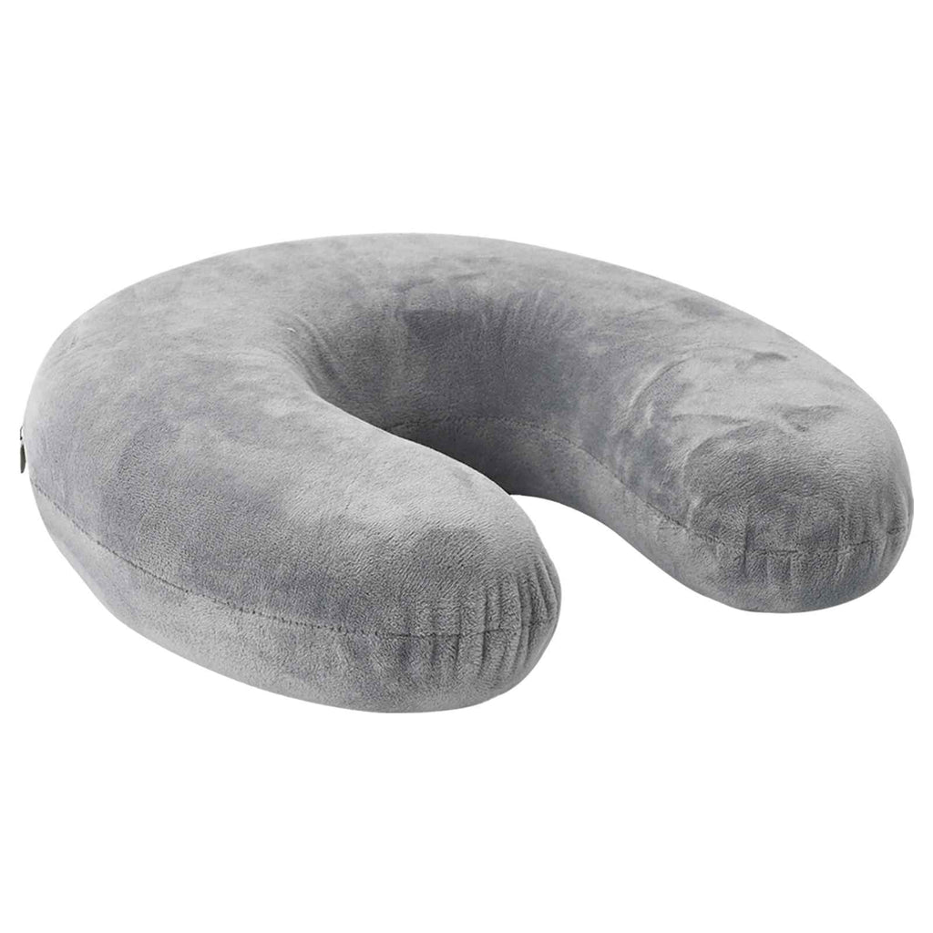Coussin de Voyage en Velours Doux - Oreiller de Confort Avion et Bureau