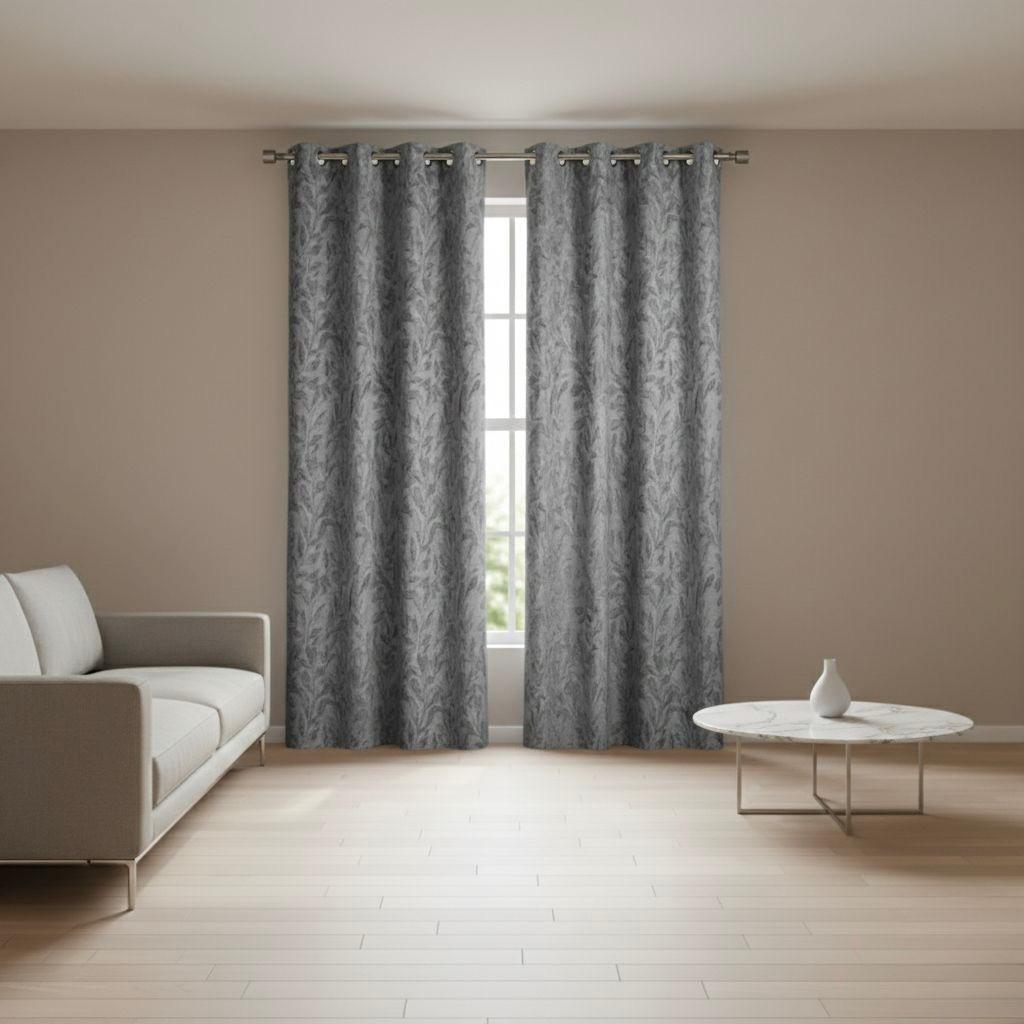 Rideaux Occultants Jacquard 140x240 cm (Lot de 2) - Finition Oeillets