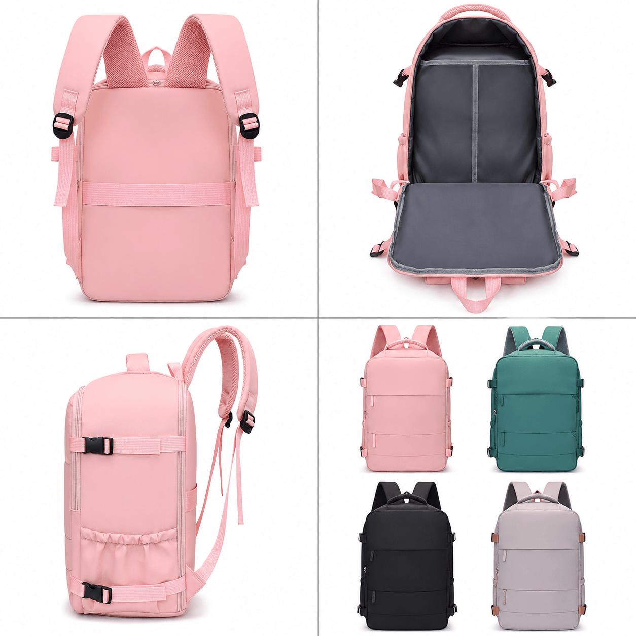 Cabin Backpack 40x30x20cm Travel 20-35L Lightweight 0.5kg Multipocket