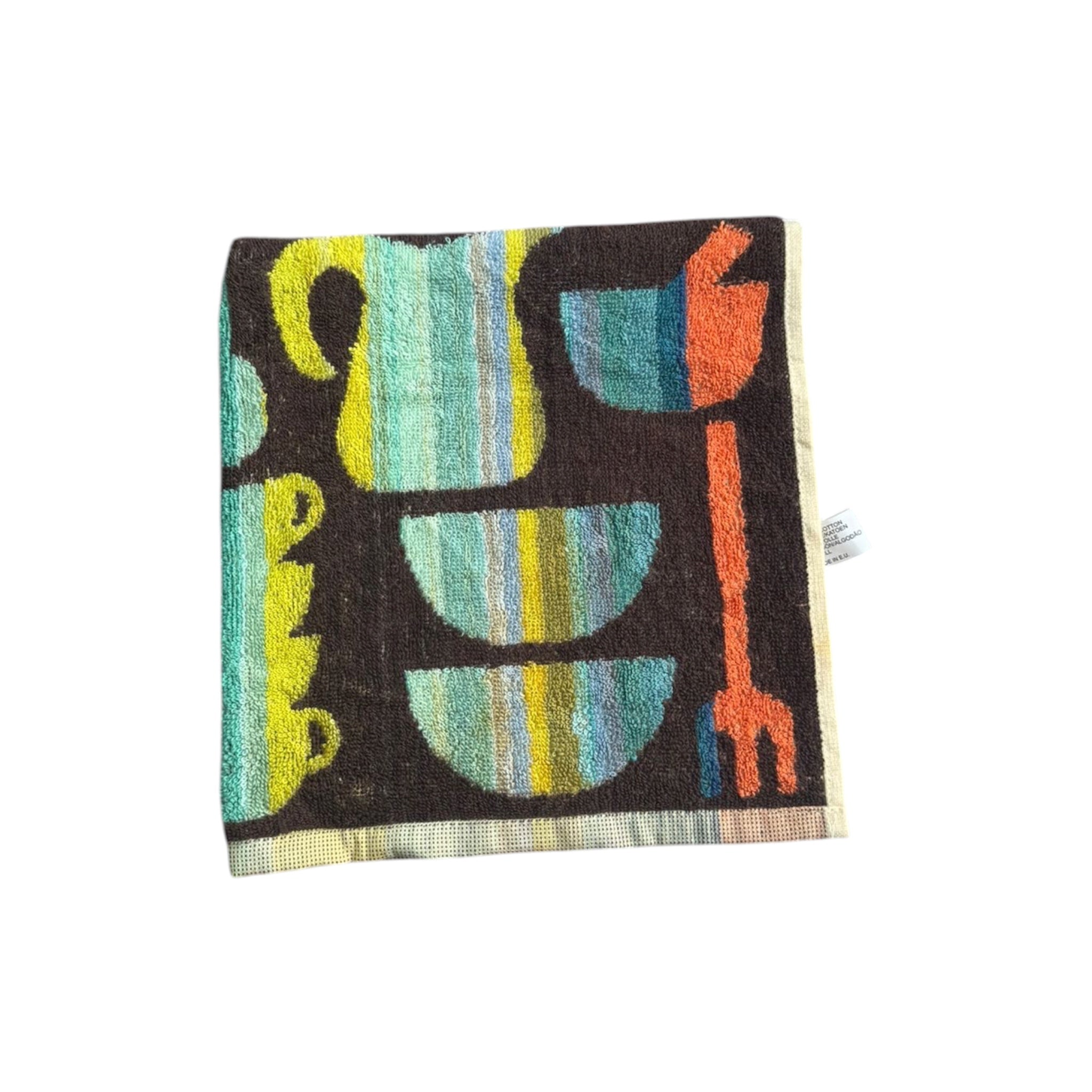 Lot De 6 Torchons De Cuisine En Jacquard Portugais Motif Vaisselle Multicolore 50×50cm