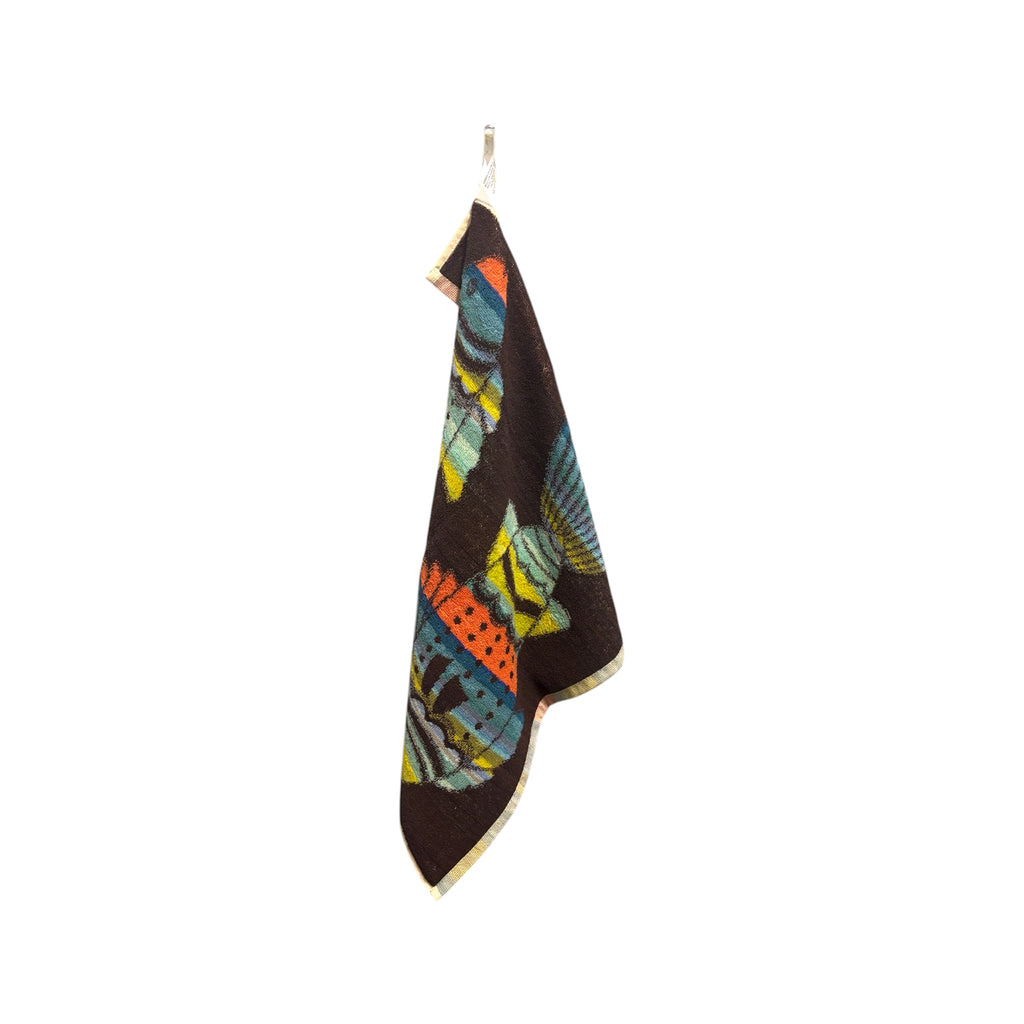 Torchon De Cuisine En Coton Portugais Motif Poissons Couleurs Vives 50x50cm