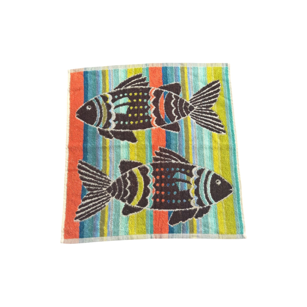 Lot De 3 Torchons De Cuisine En Coton Portugais Motif Poissons Couleurs Vives 50×50cm