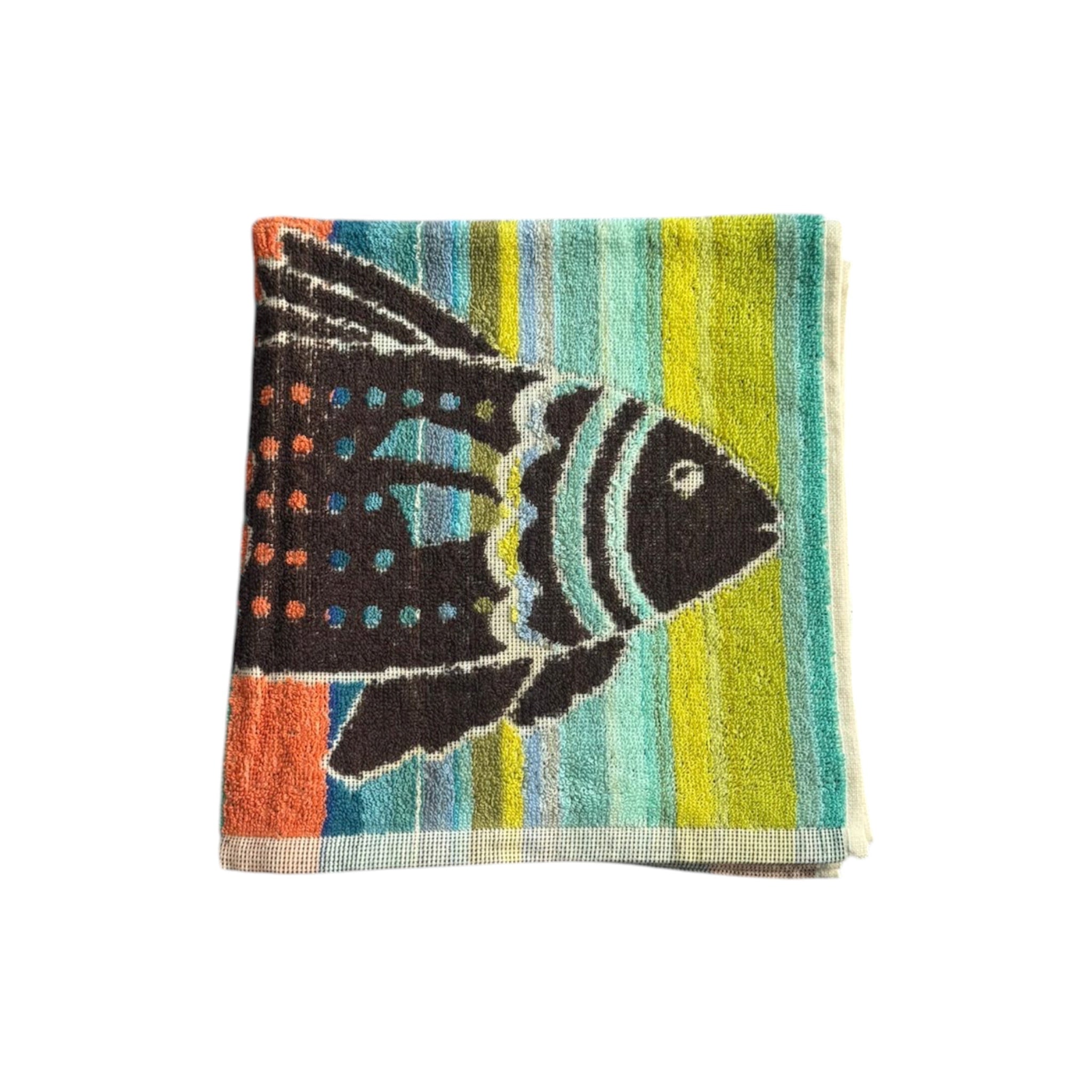 Lot De 6 Torchons De Cuisine En Coton Portugais Motif Poissons Couleurs Vives 50×50cm