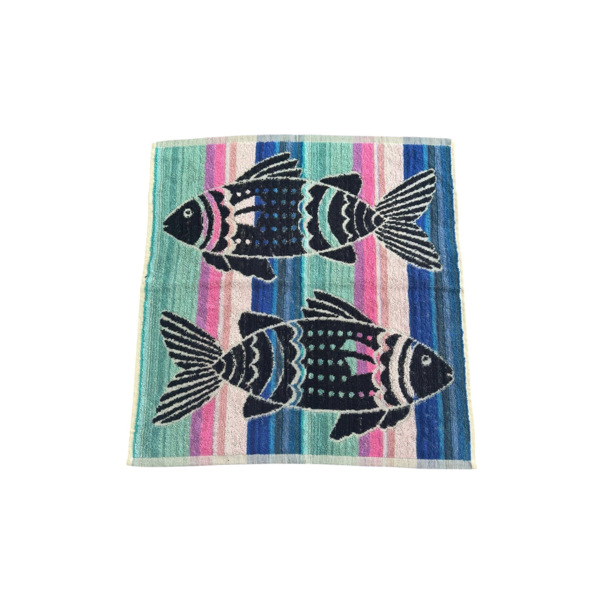 Lot De 6 Torchons De Cuisine En Coton Portugais Motif Poissons Multicolore 50×50cm