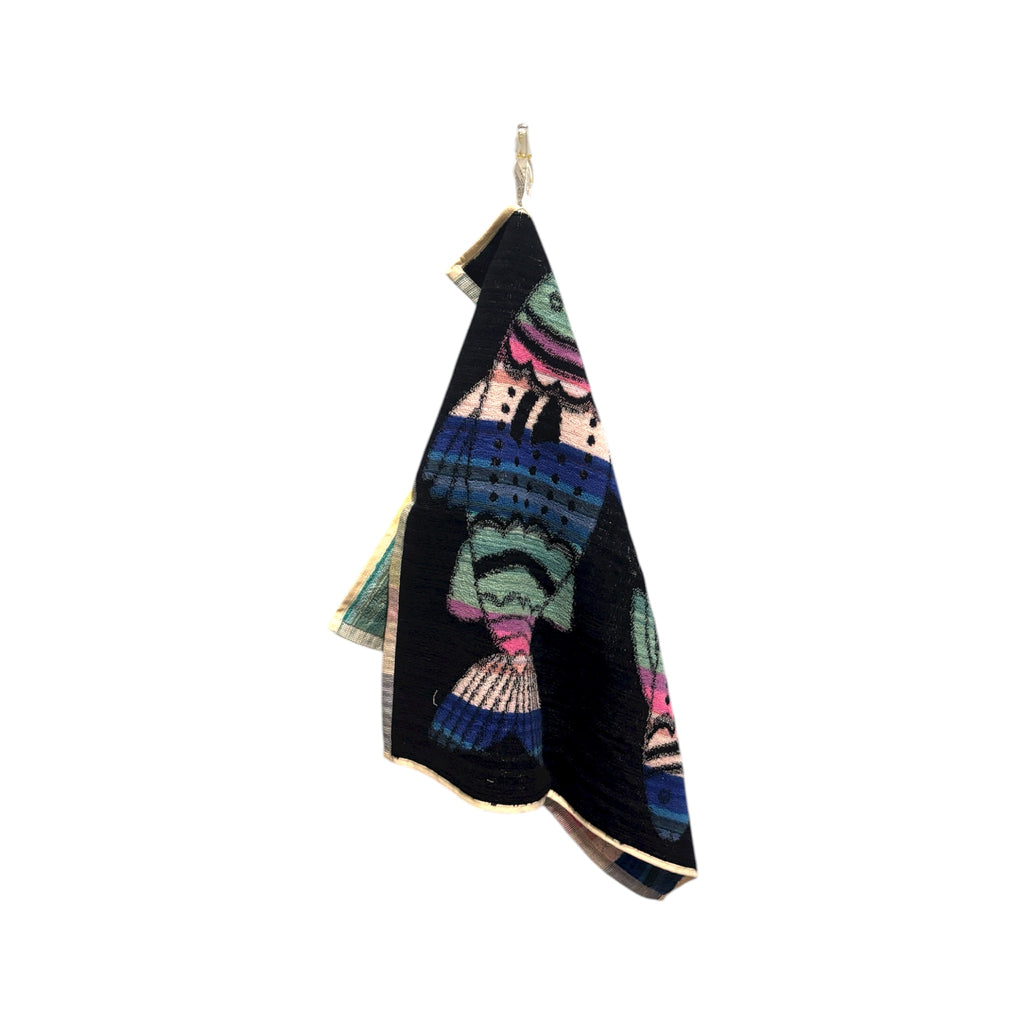 Torchon De Cuisine En Jacquard Portugais Motif Poisson Multicolore 50x50cm